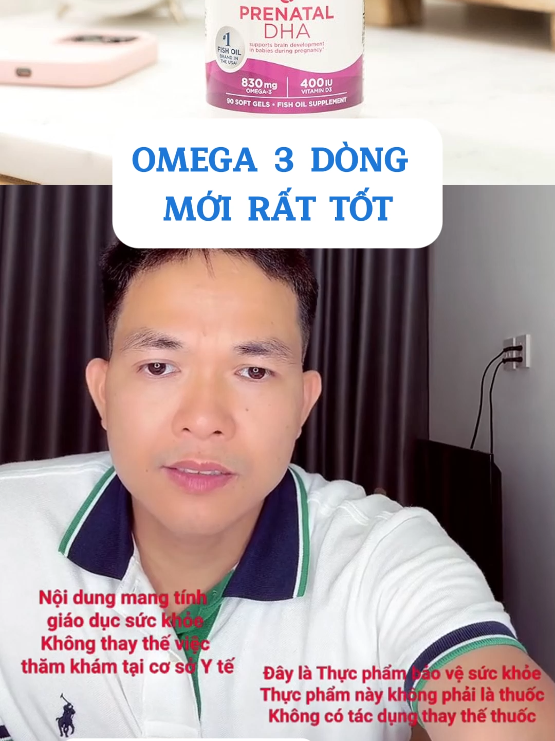 Omega 3 dòng mới rất tốt #tsdsngocan #songkhoe247 #duczohar #omega3