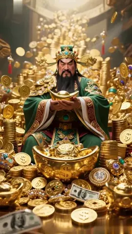 Worship the God of Wealth once, and you'll have gold every year. #财神爷 #财神 #money #道教文化 #道教信仰 #blessed #财富 #coin #taoism #wealth #golden #道教 
