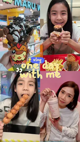 เจออะไรก็กิน! วันนี้กินทั้งวันเลย 😋✨#อลัน #พี่ฝนฝน #2fonfon 