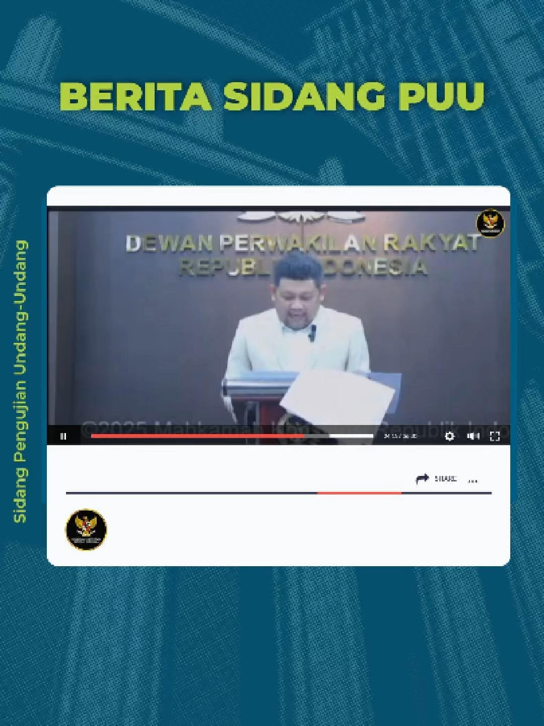 DPR tegaskan: izin tambang bukan berarti sumber daya alam jadi milik perusahaan. Negara tetap punya kendali penuh. Hak milik hanya berlaku pada hasil tambang yang sudah diproduksi, setelah kewajiban seperti royalti dipenuhi. Mau tahu detail sidangnya? Yuk cek di kanal YouTube MK! #MengawalKonstitusi #salaMKonstitusi #MKRI #fypppppppppppppp