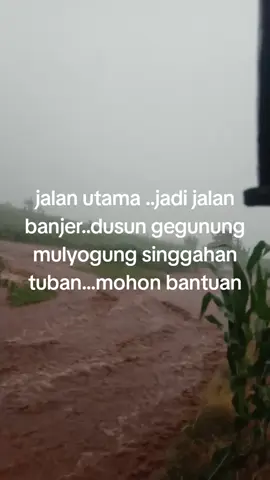 #banjir dijalan saat musim hujan.gegunung.mulyoagung.singgaha.tuban