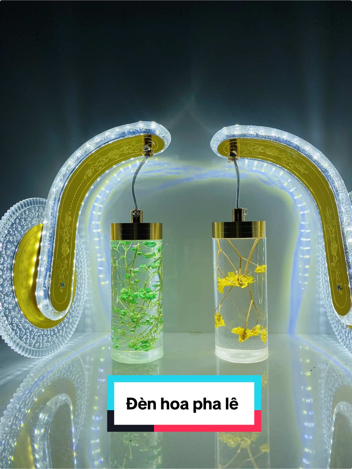 Đèn hoa pha lê siu đẹp #denled #huyenlighting #tongkhodenled #xuhuong #phale 