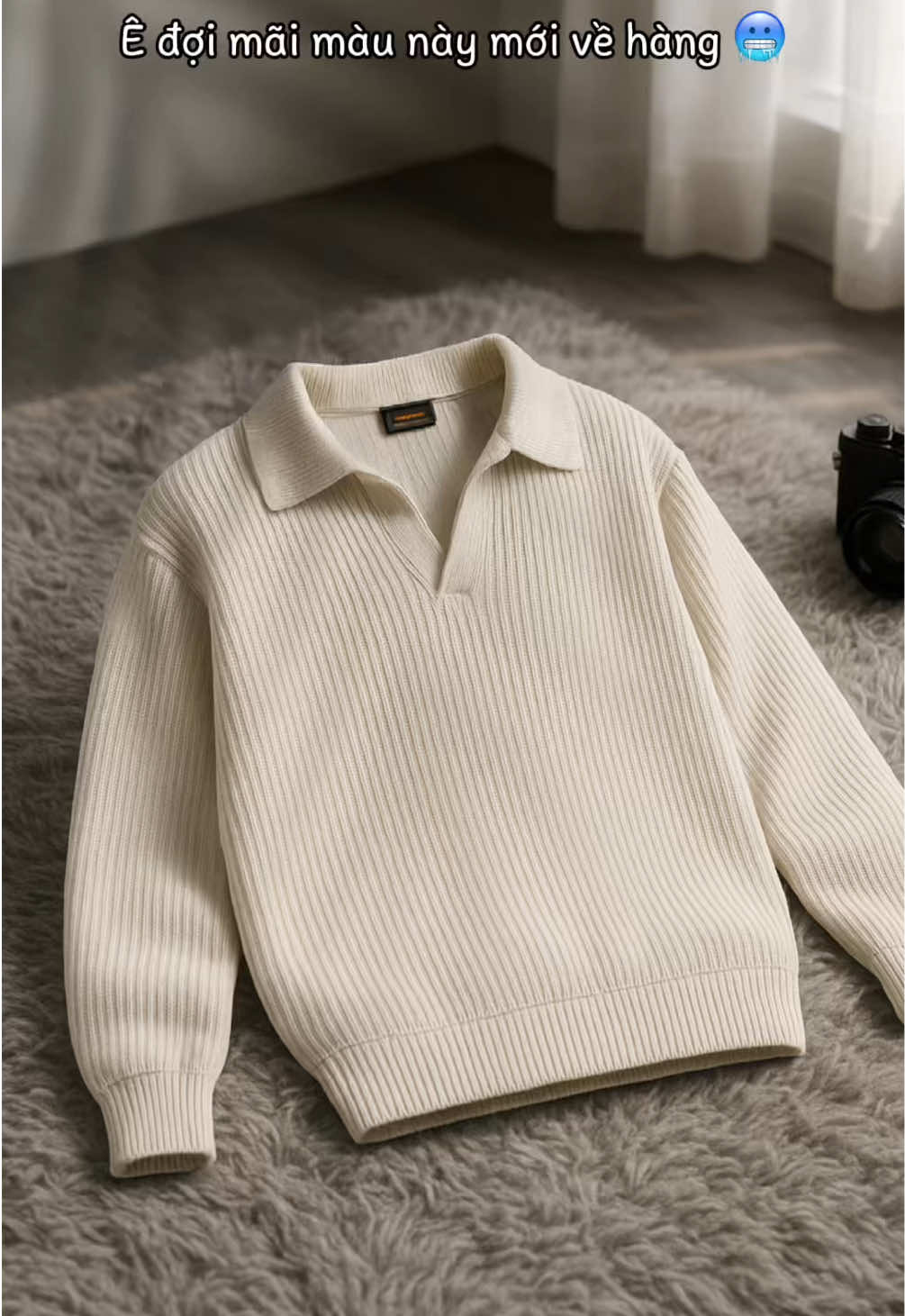 DAVUBA I Áo thun tăm cổ V trụ #sweater #xuhuong #davuba 
