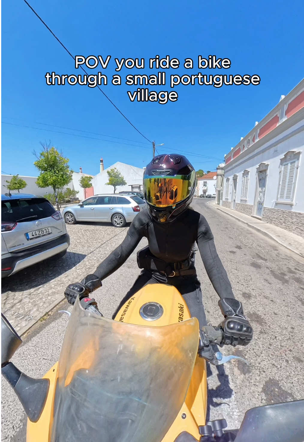 Seeing women on 1200cc bikes ain’t an every day event for the village people 😂 #kawasaki #girlswhoride #zrx 