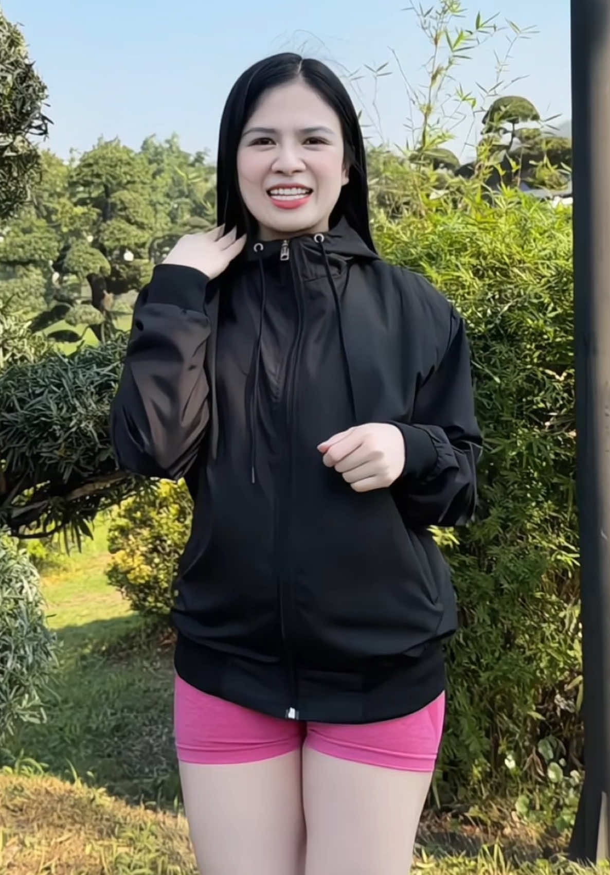 Áo Khoác Dù Nam 2 lớp màu đen 