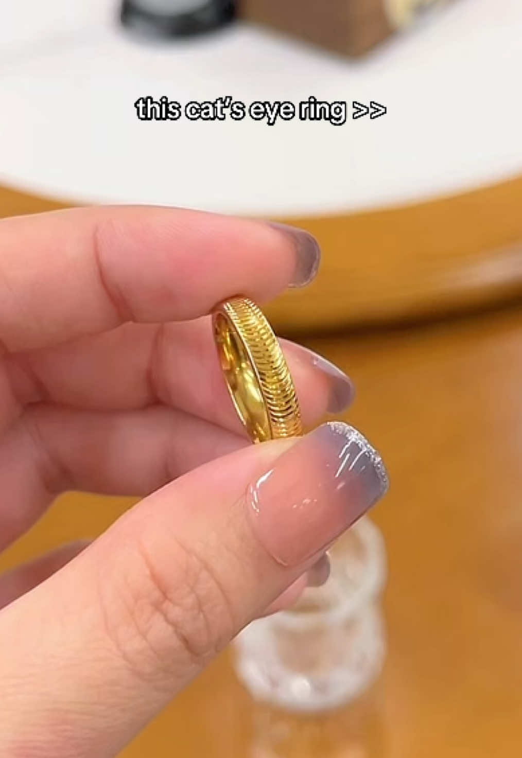 this ring ✨ #catseyering #minimalist #goldring #rings #nontarnishjewelry 