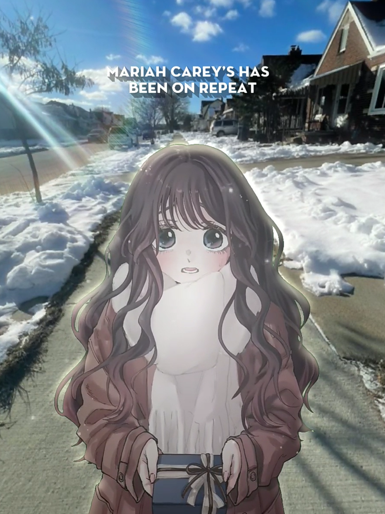 merry christmas...🎶😍 #gfx #gfxanime #lyrics #song #⛩️☭otaku乂edit 