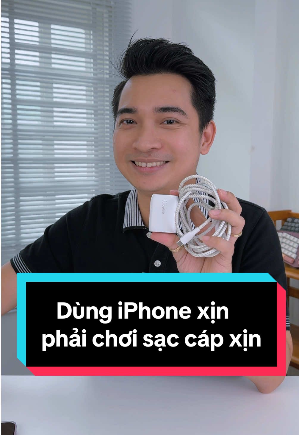 Combo sạc cáp xịn đét cho iPhone 17 Pro Max. Đồ của belkin thì bao uy tín nhé !!! #LearnOnTikTok #education #thanhcongnghe 