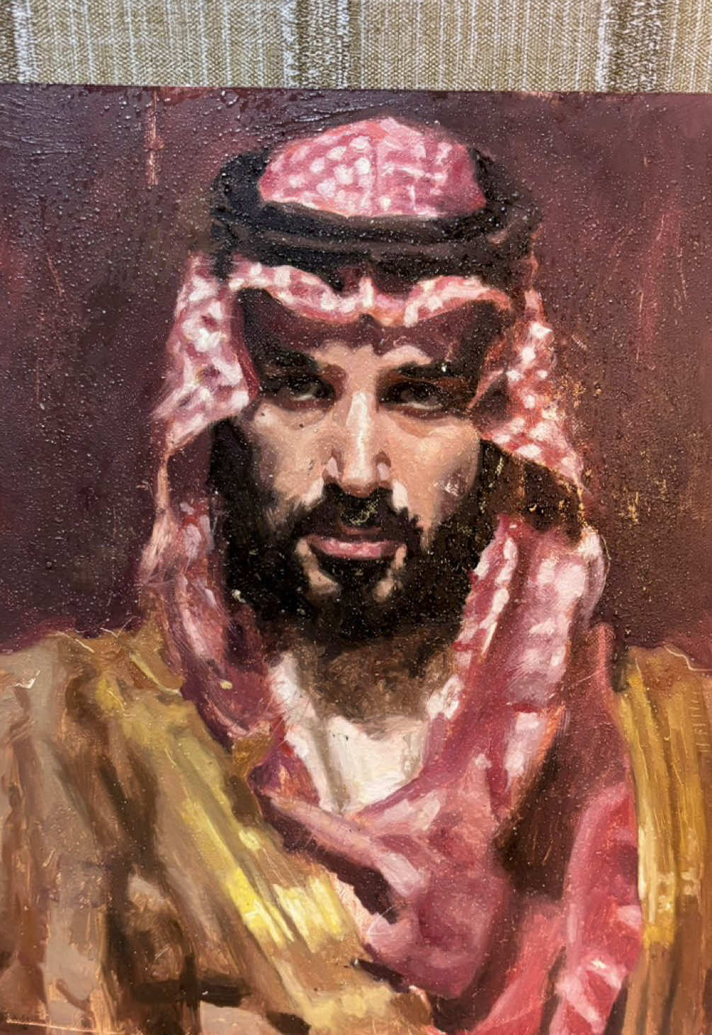 our crown prince 🇸🇦 #فن #فن_تشكيلي #لوحة_فنية #رسم_زيتي #بورتريه #فنانيين #فن_عربي #فنانون #لوحات #فن_معاصر #الفن_التشكيلي #جمال_التراث #الرسم #فنانون_عرب #لوحة #رسم #فن_واقعي #ابداع #الفن #الفنانون #تراث_عربي #ثقافة_عربية #فنون