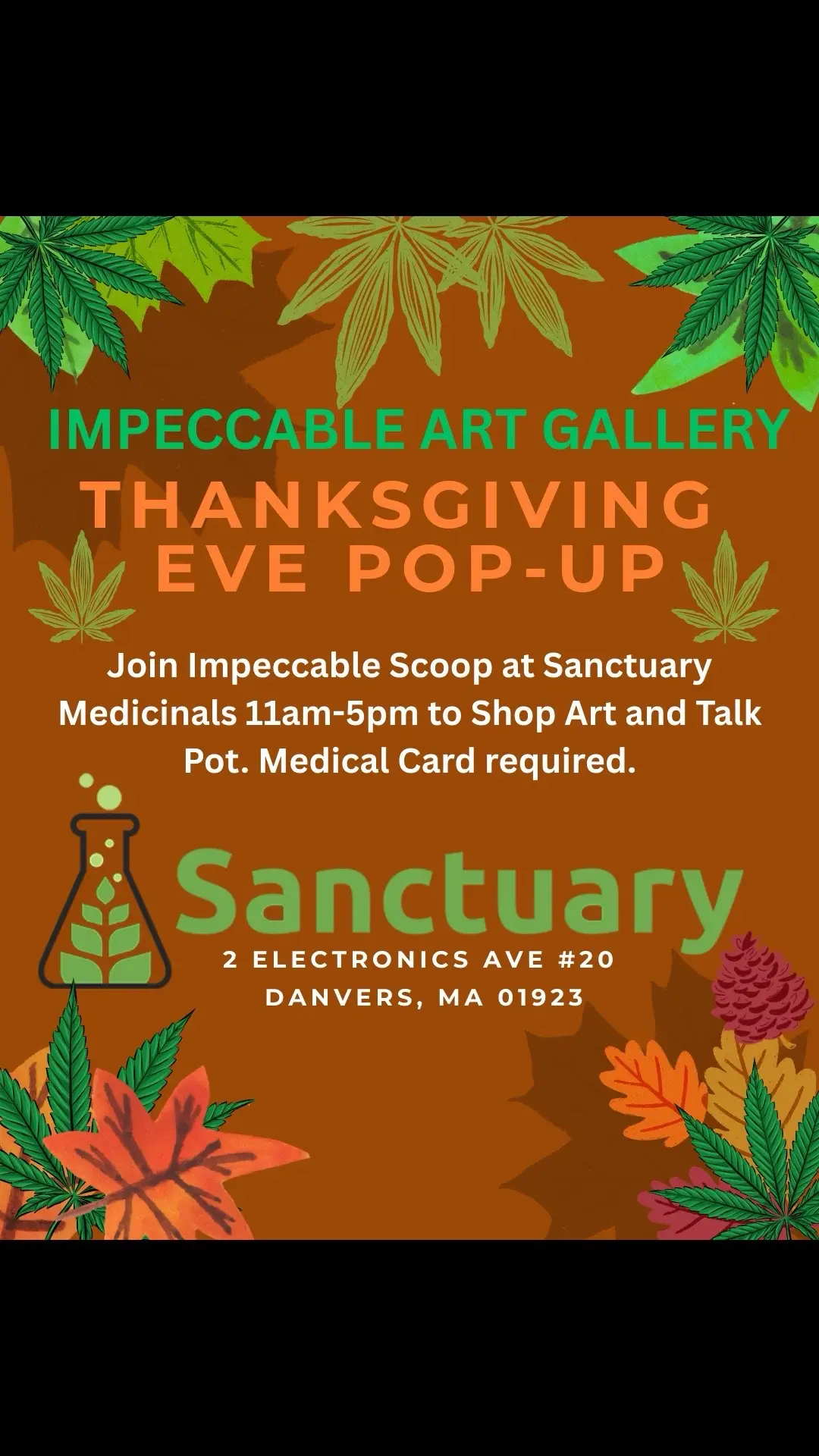 GARDENERS PULL UP!! 🌬️💨💨 This Wednesday I will be popping up in Danvers, MA at @sanctuarymedicinalsma 🌳🌳 Come thru to shop art and talk about our favorite plant 🪴 #impeccablescoop #sowaboston #art #boston #artgallery #sanctuarymedicinals #gardening 