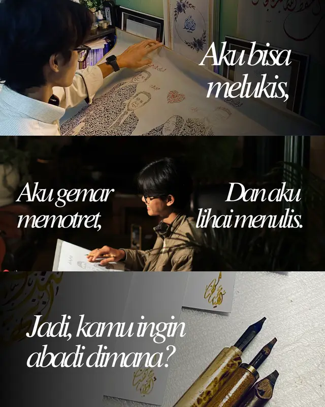 Tapi caranya? Itu pilihan  #art #calligraphy #moment #classic 