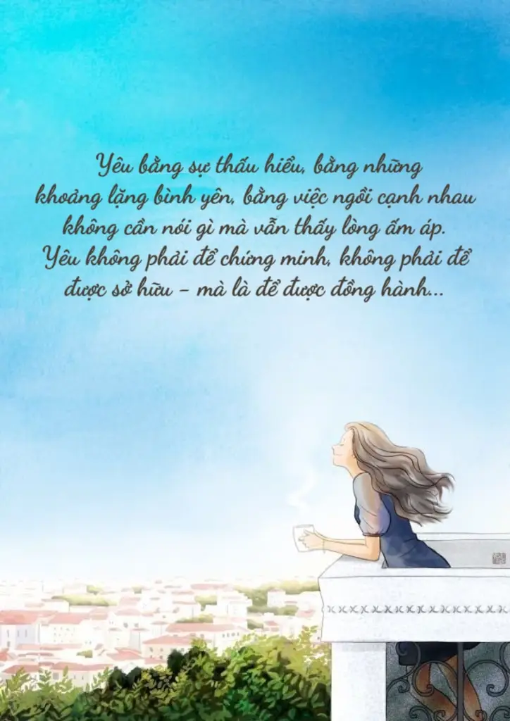 Tình yêu tuổi 40! Không còn là những rung động cuồng nhiệt, không còn những tin nhắn chờ đợi đến nửa đêm, hay những giận hờn vu vơ vì một lời nói bâng quơ. ở tuổi này, tình yêu trở nên lặng hơn, nhưng sâu hơn. Người ta yêu bằng sự thấu hiểu, bằng những khoảng lặng bình yên, bằng việc ngồi cạnh nhau không cần nói gì mà vẫn thấy lòng ấm áp. Yêu không phải để chứng minh, không phải để được sở hữu - mà là để được đồng hành Tuổi 40, ai đó bước vào đời ta không phải để lấp đầy một khoảng trống, mà là để cùng ta đi tiếp một chặng đường, sau bao lần va vấp và tổn thương Là khi cả hai đều biết mình cần gì, biết giữ gì, và biết buông bỏ điều gì để không làm nhau mệt mỏi. Tình yêu tuổi 40 là khi ta không còn mơ mộng về một 