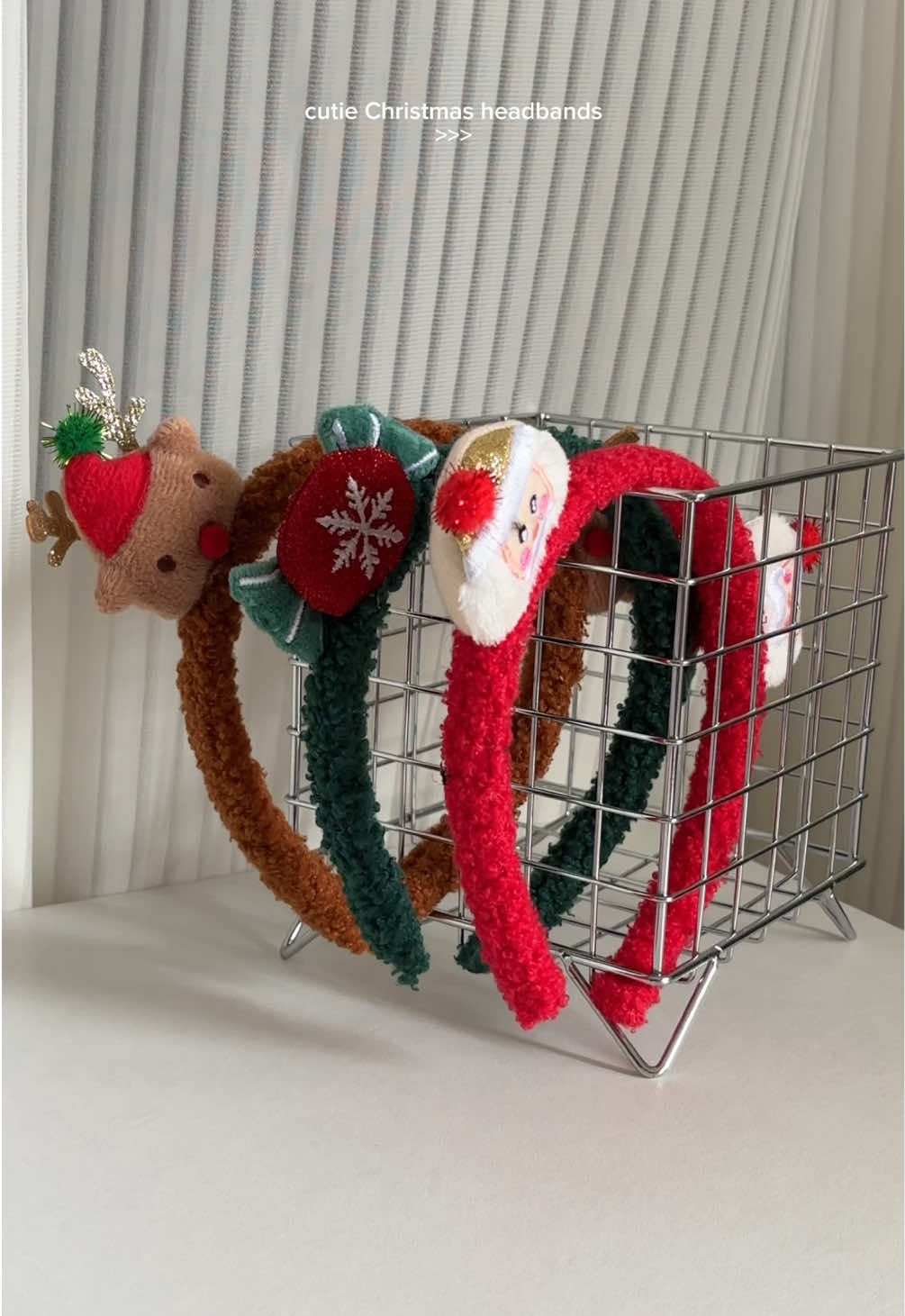 cute Christmas headbands for kids & kids at heart 🎄🎅🏻🦌 #christmas #christmashairstyles #headbands #headband 