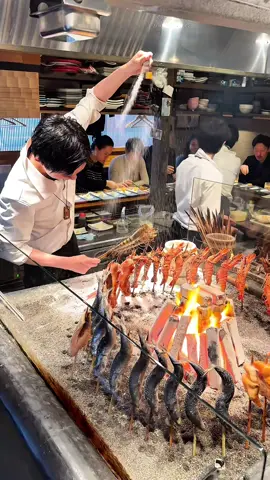 日本で1番バズってる炉端焼き 📍福岡／裏天神 【店名】すみ劇場むさし坐 【定休】不定休 【時間】16時～24時（日曜-23時） 　 #福岡グルメ #japanesefood