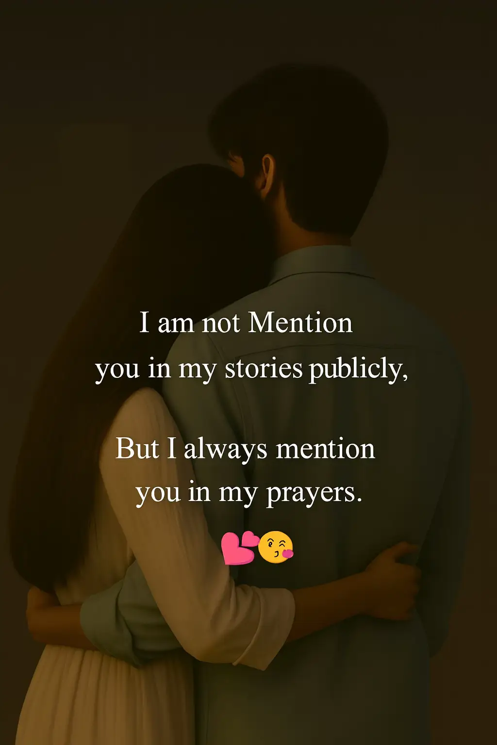 I don’t show you to the world, but I show your name to Allah every day. Some feelings stay hidden… but never unloved. #H#HiddenLoveP#PrayersForYouU#UnspokenFeelingsS#SoulConnectionLoveQuotes 