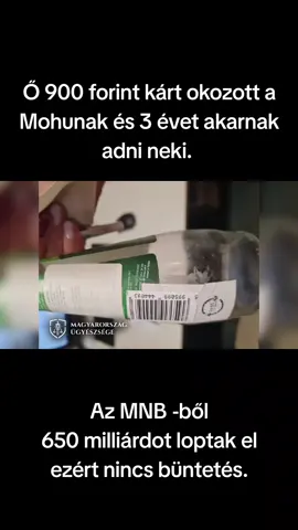Ő 900 forint kárt okozott a Mohunak és 3 évet akarnak adni neki. 
