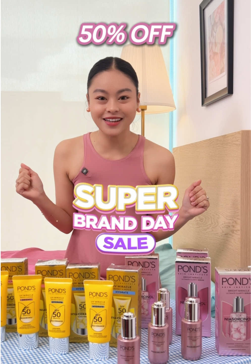 POND’S Super Brand Day is here with exciting deals! 💖 Enjoy limited discount only here on tiktok when you check out! 😍 #ponds #pondsphilippines #miracleshappen #pondsph #pondsskininstitute 