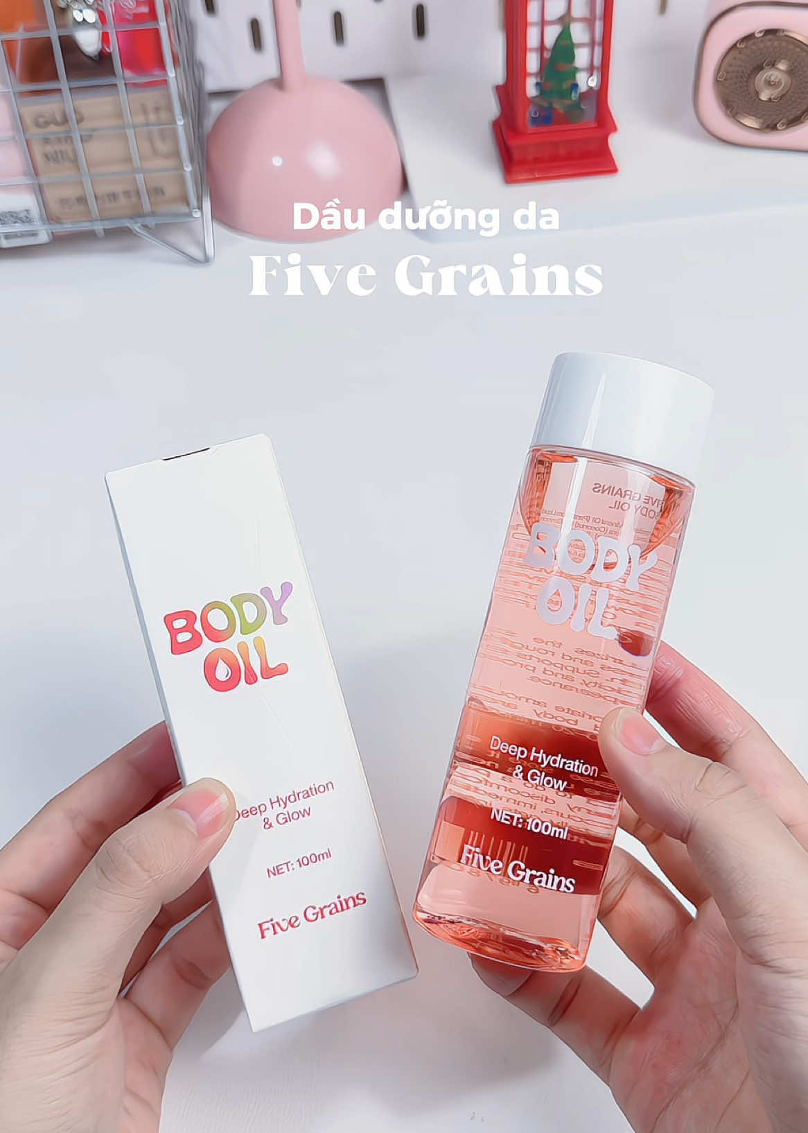 Bí quyết dưỡng da body căng bóng - mịn màng cho mấy nàng đây #fivegrains #fivegrainsvietnam #bodyoil #dauduongda #duongdabody 