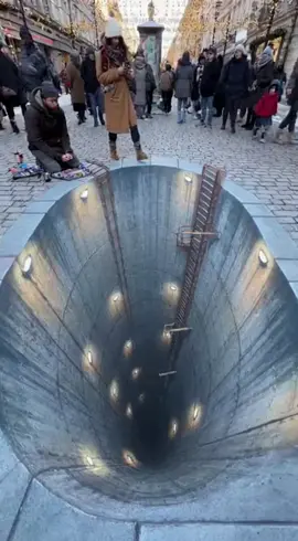 This 3d street pranked everyone#prankvideo #3dprinting #opticalillusion #chalkart #art 
