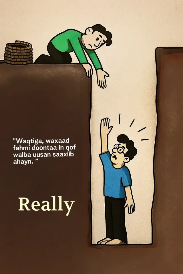 “In time, you will understand that not everyone is a friend.” 