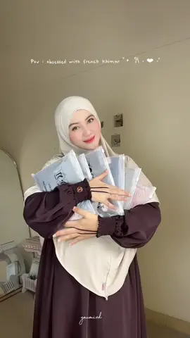 gausa di ragukan lagi, wajib banget punya french khimar kalo aku, karna untung banget punya ini 1 hijab bisa dibikin 4 style 😍 @HIJAB.DOT 