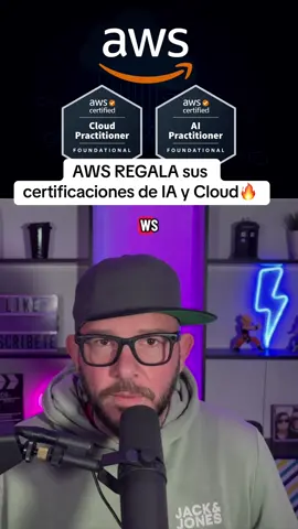 AWS regala sus certificaciones de IA y Cloud (solo hasta el 6 de enero) 😳🔥 #aws #cloud #ia #developer #programming 