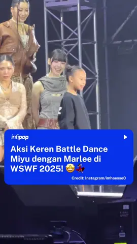 Dancer bertalenta bernama Miyu, mendapat kesempatan emas untuk tampil secara live dan berhadapan langsung dalam sesi battle dance di World of Street Woman Fighter (WSWF) 2025 yang digelar di Korea Selatan dengan idolanya sendiri, yaitu Marlee, yang merupakan founder dari Motivcrew. Momen ini bukan hanya tentang adu skill menari, tetapi juga tentang pembuktian diri di hadapan sosok yang ia kagumi.  Penampilan energik tarian Miyu sukses memukau seluruh penonton dan dancer yang hadir, termasuk dancer asal Jepang bernama Kyoka, yang tidak bisa menyembunyikan rasa kagumnya (bahkan Kyoka sendiri ternyata mengidolakan Miyu). Kesempatan battle dance bersama Marlee ini menjadi pencapaian luar biasa bagi Miyu, menunjukkan bahwa kerja keras dan passion menari benar-benar bisa membawanya ke panggung impian. Menurut kalian gimana? 🤩 #fyp #battledance #WSWF2025 #viral 