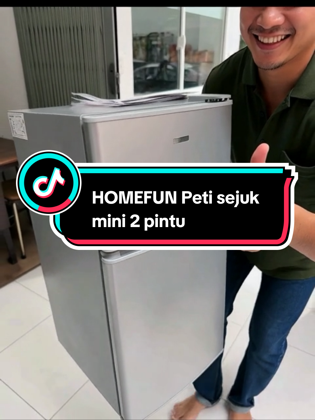 HOMEFUN Peti sejuk mini 2pintu #electric#Tiktokshop#tiktoktrending#tiktokviral#PetiSejuk 