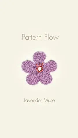 Pattern Flow : Lavender Muse #AppleIsSoLazy #PatternFlow #CrochetPatterns #2minutecraft #Lazycrochet #โครเชต์แพทเทิร์น #crochetersoftiktok 