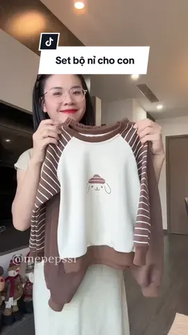 Mua cho con được set bộ này ưng quá nên review cho các mẹ cùng mua nè #thoitrangtreem #quanaotreem #setbochobe #mepepssi #review 