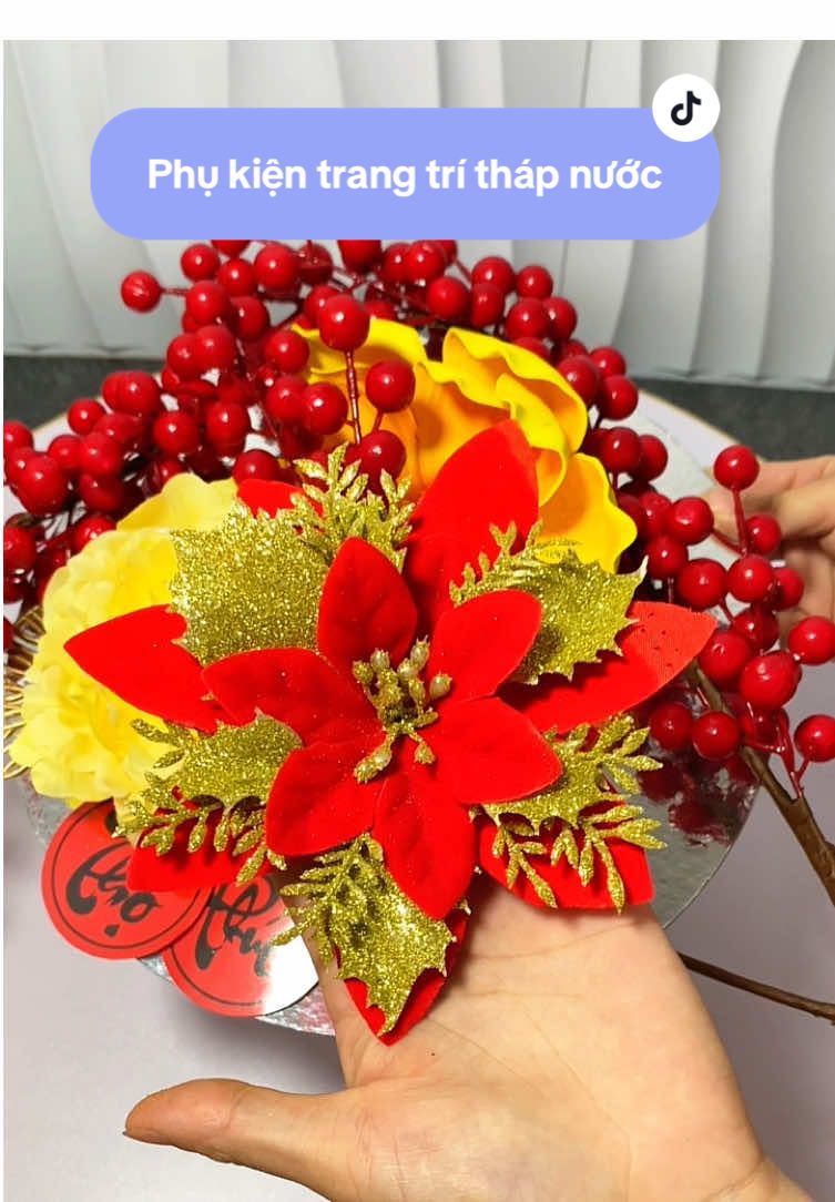 Phụ kiện trang trí tháp nước bánh kẹo #phukientrangtrithapnuocngot #tiemcuathao95 