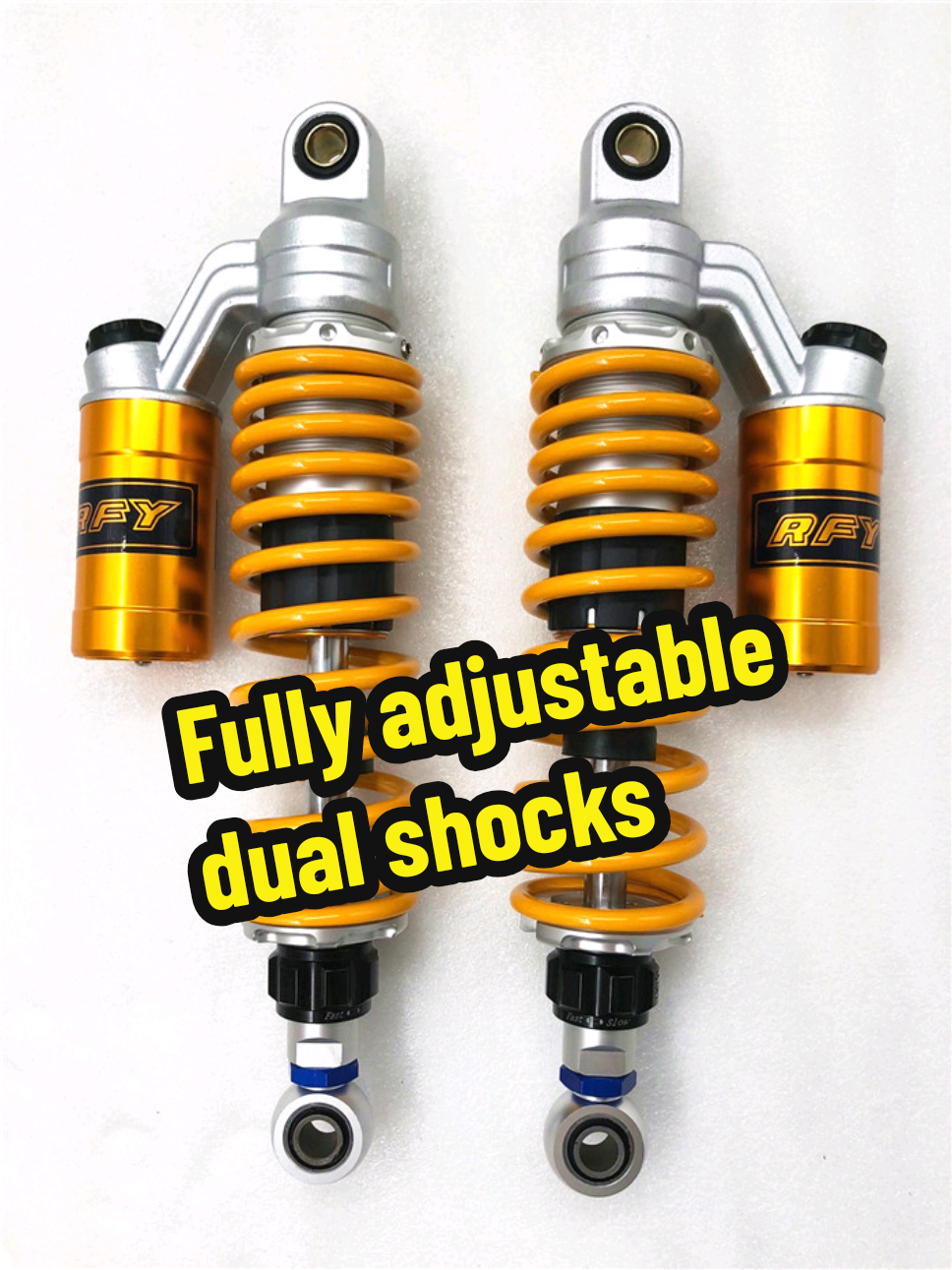 Fully adjustable dual shocks for all motorcycles #motorcycleaccessories #adjustableshock #cb400 #cb750 