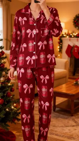 Dr pepper Pajamas set✨🥤🎀#drpepper #pajamas #sleepwear #blackfridaydeals #tiktokshopblackfriday#WomenFashion#tiktokshopblackfriday #tiktokshopcybermonday #spotlightfinds #fyp