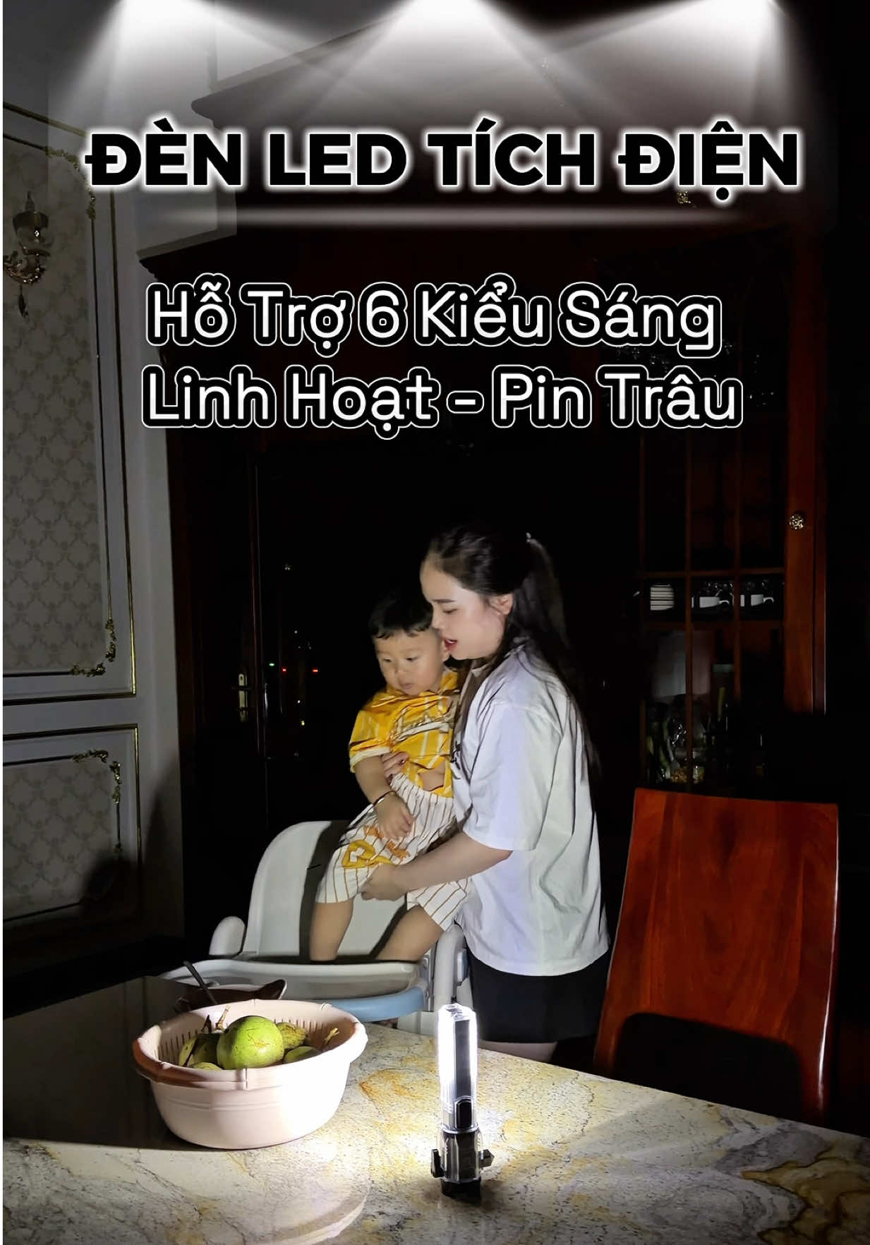 Đèn tích điện giá rẻ, bền, pin trâu thật sự #denpin #mebimsua #dentichdien #diemmydaily 