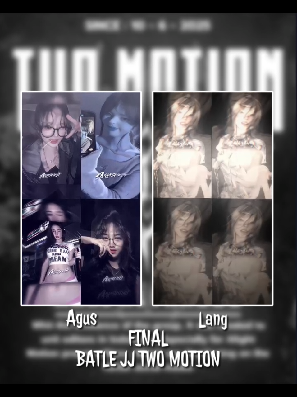 Final Jj collab 1 tahap vote agus or lang?  #twomotion #preset #collab #jj #fyp 