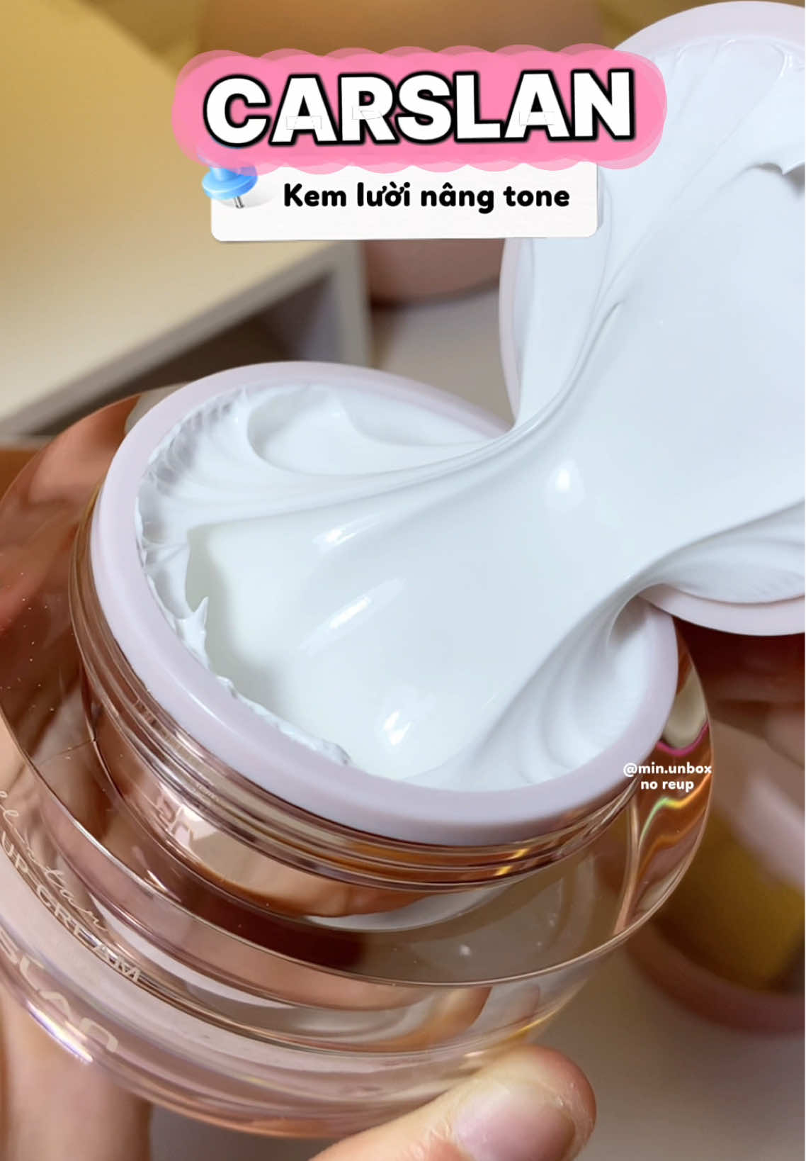 Makeup chỉ 3 phút với kem lười nâng tone nhà @Carslanvn #carslan #kemluoinangtone #xuhuong #fyp #xh 