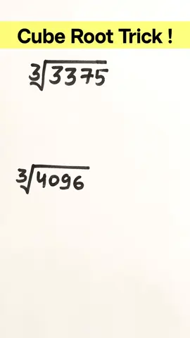 cube root Trick #maths​ #mathematics​ #mathstricks​ #squareroot​ 