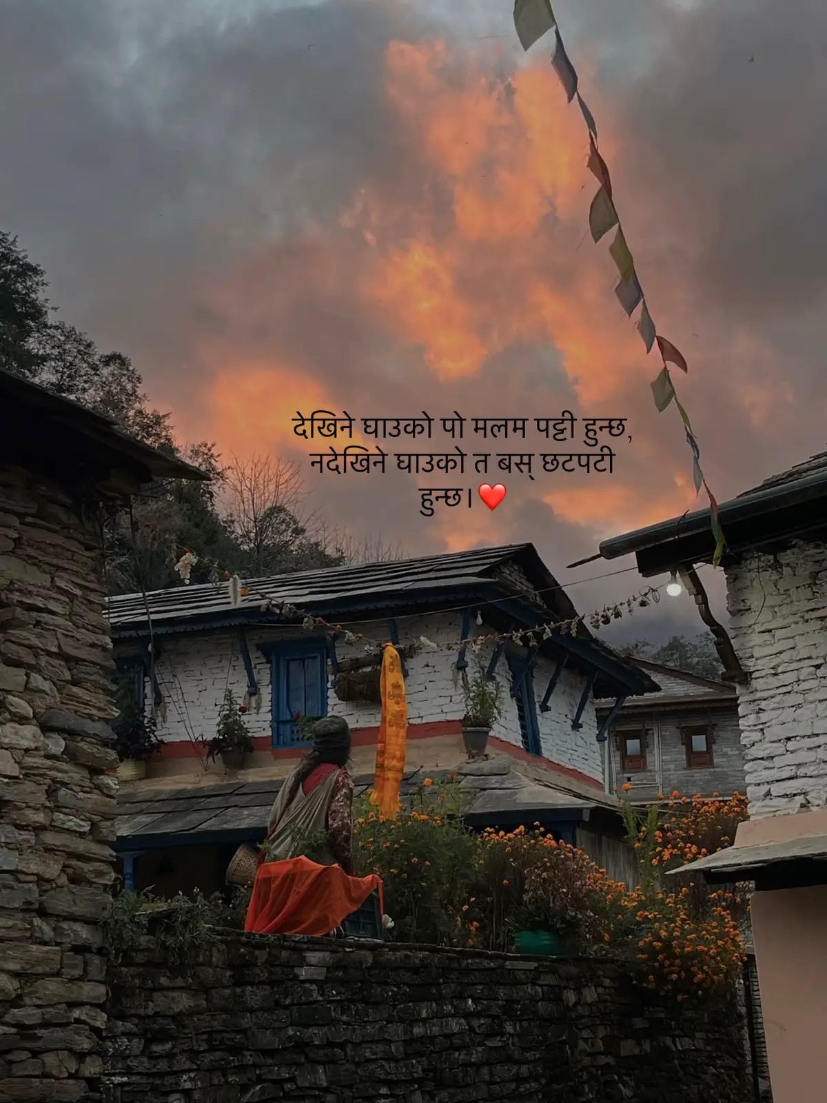 देखिने घाउको पो मलम पट्टी हुन्छ, नदेखिने घाउको त बस् छटपटी हुन्छ।❤️ #sayushrai25 #fyp #Love #quotes #nepaliquotes 