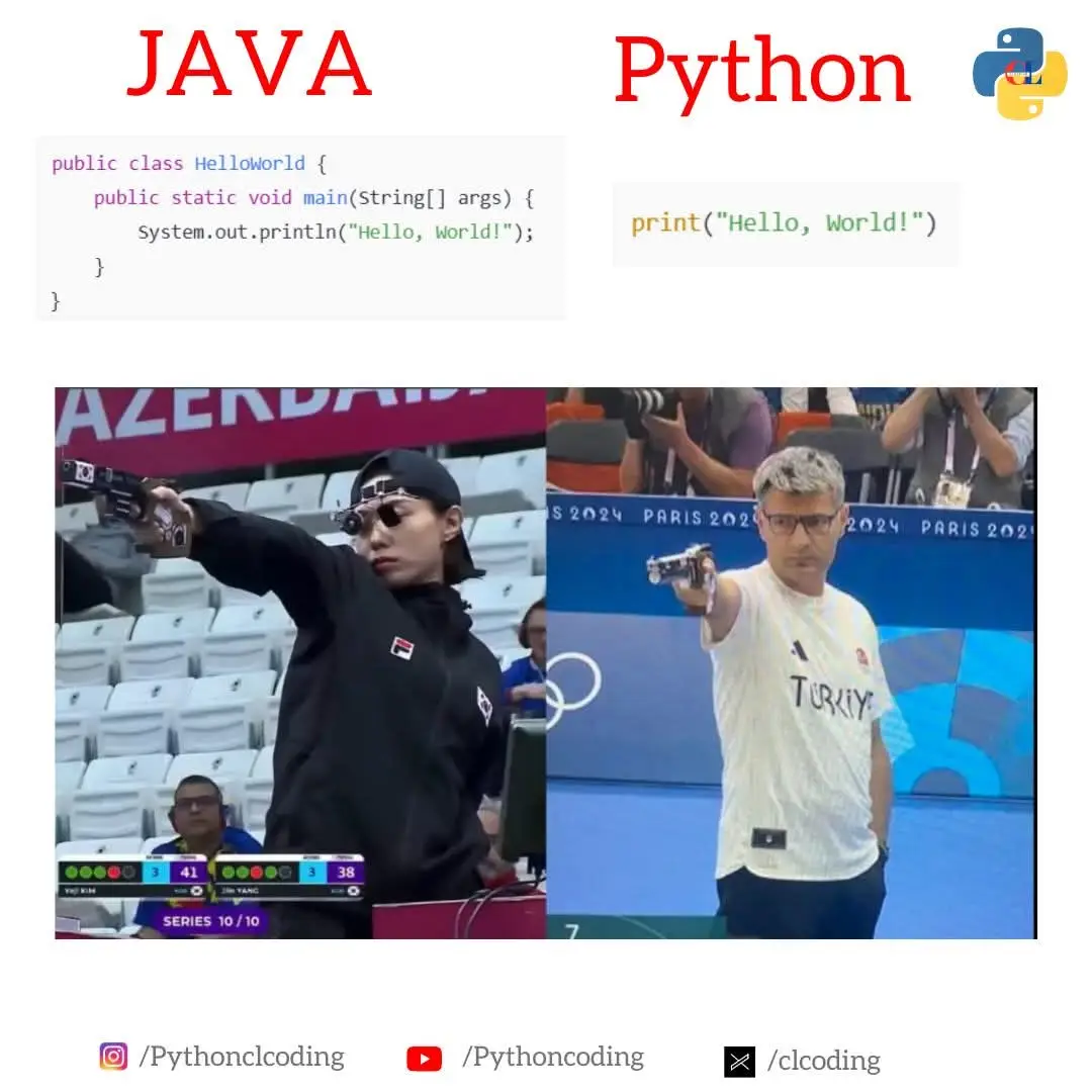 Solo es un meme, cada  lenguaje tiene lo suyo #memeprogramacion #programming #Java #python