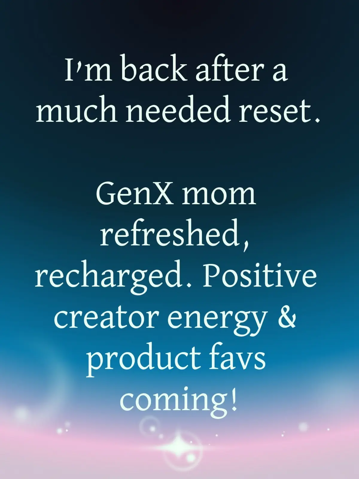 After taking a much-needed break, I’m back on TikTok with a refreshed mindset and ready to dive into creating again. These past few weeks reminded me how important it is to pause, reset, and come back with purpose. My page is all about sharing products I genuinely love, fun and relatable GenX content, and positive posts that brighten your day. If you’re here for honest recommendations, humor that only GenX truly gets, and feel-good vibes a few times a week, you’re in the right place. Thanks for sticking around — I’m excited to get back to posting, sharing, and connecting with all of you. Let’s keep the good energy going ✨💬🛍️” #FYP #genxmom #positivevibes #contentcreator #productreviews 