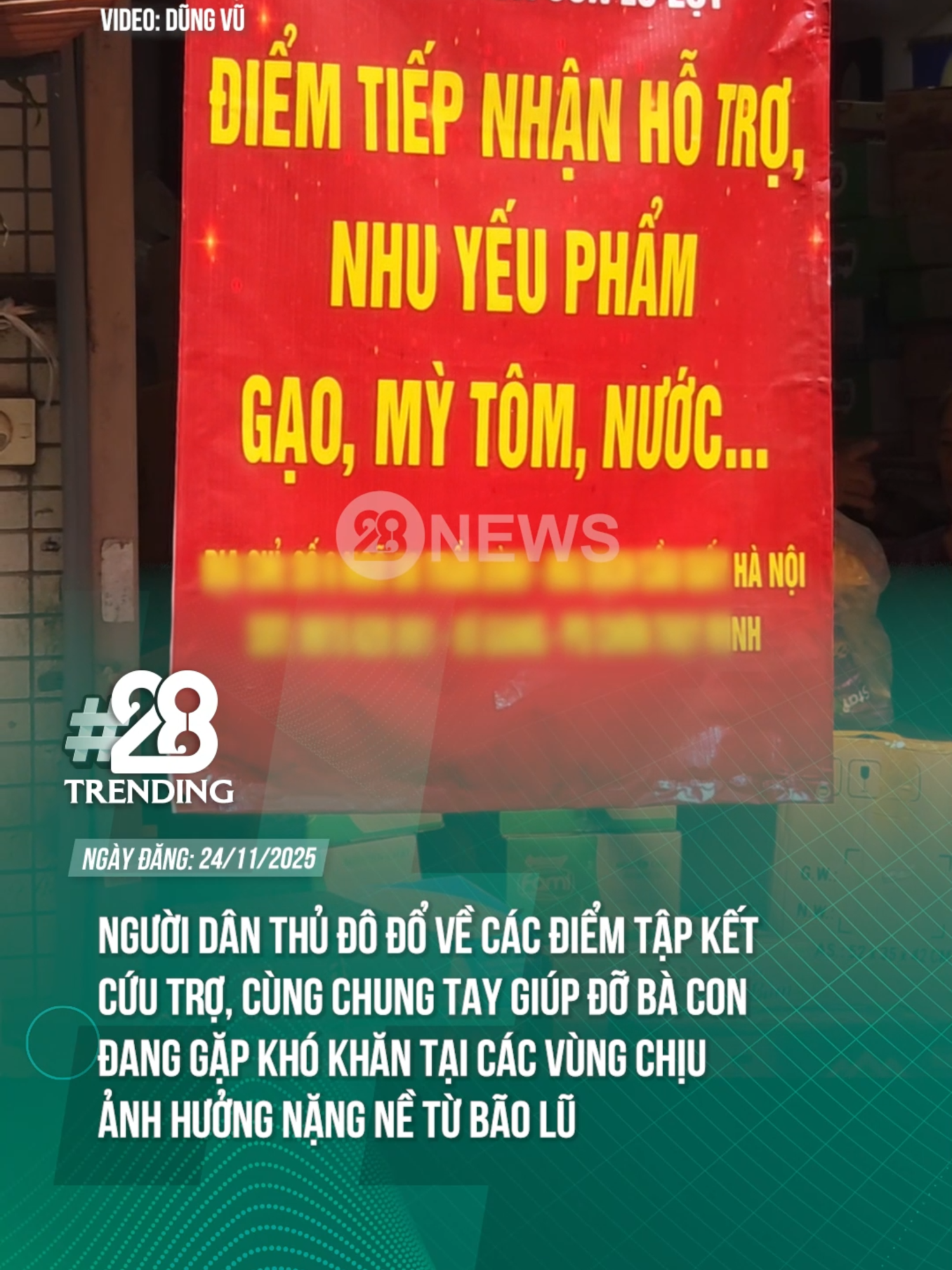 MỘT CHÚT TÌNH CẢM NHỎ NHOI CỦA NGƯỜI DÂN THỦ ĐÔ GỬI TỚI BÀ CON VÙNG BÃO LŨ #theanh28 #theanh28trending #tiktoknews #tiktokgiaitri
