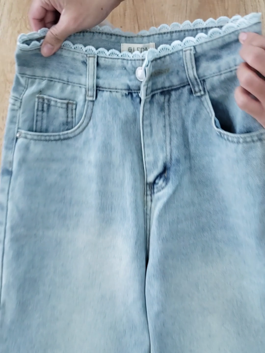quần jean ống suông cho nàng mét 5 #quanjeanongsuong #quansuong #quanjeannu #thoitrangnu #xuhuongtiktok 
