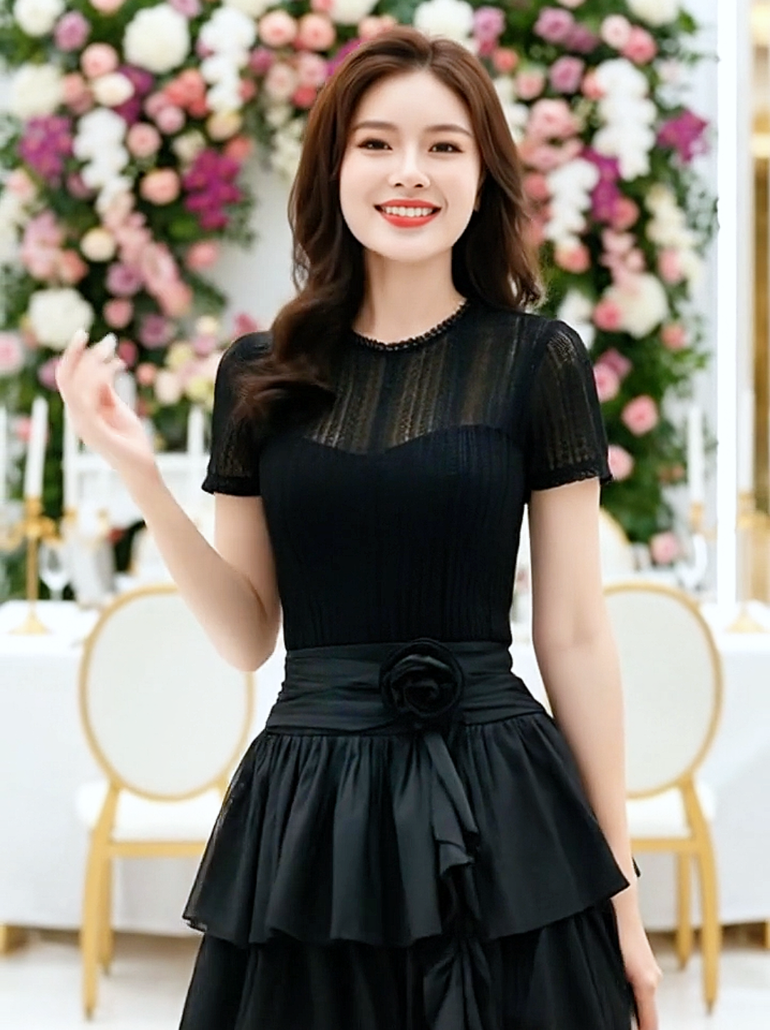 Hôm nay mình không vội… mình muốn đi chậm để cảm nhận từng bước trong chiếc váy này ☁️💗 #thoitrangnu #thoitrang #vaydutiecsangchanh #vaydutiec #xuhuongtiktok 