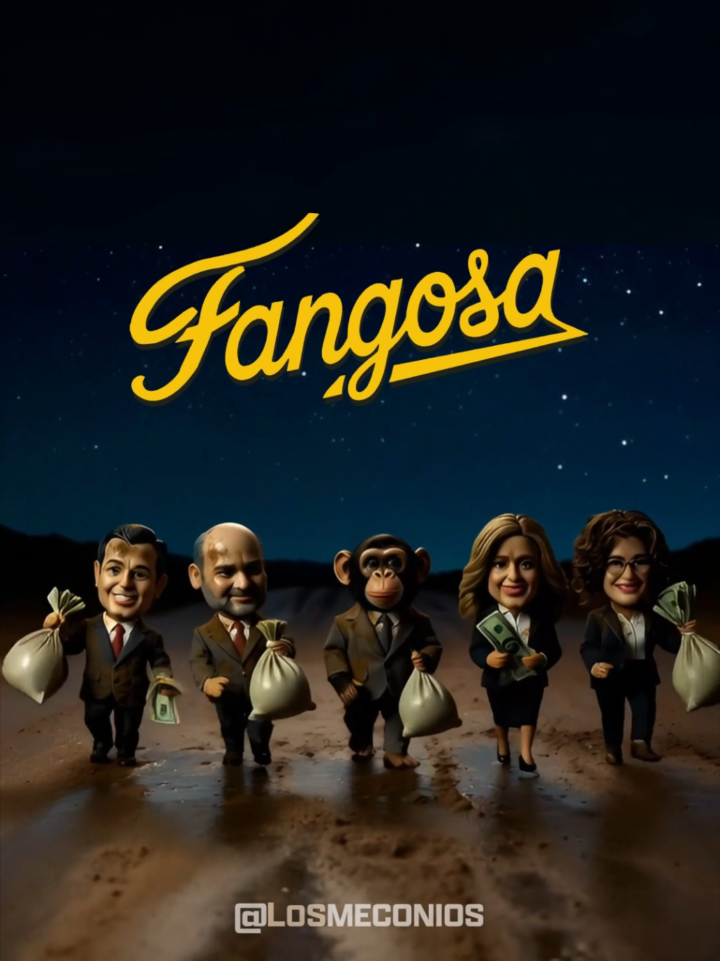 Los muñecos de 'Fangosa'. #pedrosanchez #losmeconios #lasmuñecasdefamosa #fangosa #villancicos 