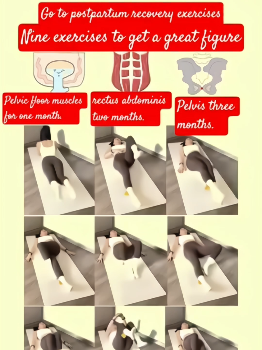 After Giving Birth Don't Neglect, Go To Postpartum Recovery Exercise | 🔥💪 #postpartum #exercise #afterbirthbody #foryoupage❤️❤️ #fyp @小师妹团队 @Tibo InShape @Syima Eima.. 