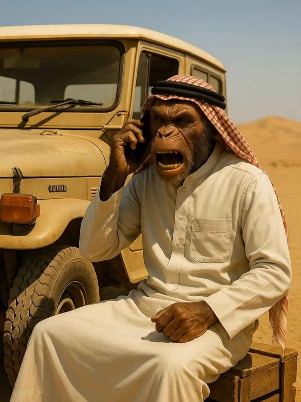 Aba Land cruiser #funnytiktok #funnyvideos #funny #monkey #ai 