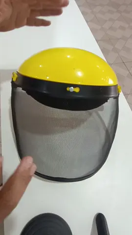 Protetor Facial Com Tela De Aço Para Operador De Roçadeira/Máscara protetora de malha de arame