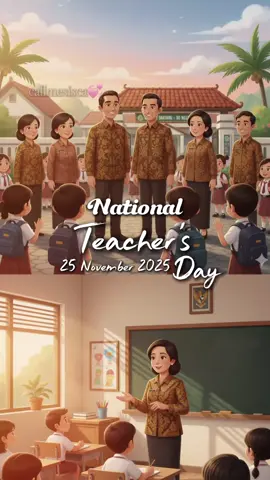 Selamat Hari Guru Nasional 25 November 2025💐🫶🫰#harigurunasional #hariguru25november #happyteachersday #callmesisca💞 #CapCut 