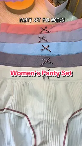 ang comfy nito isuot #pantyset #womenspanty #cottonpanty #womenunderwear #tiktokshop 