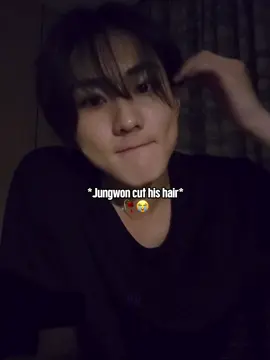 Rambutnya yang dipotong, hati gue yang potek💔😭 gapapa TETAP GANTENG KOK SAYANG💕 #enhypen #jungwon #yangjungwon #enhypenedit #fyp